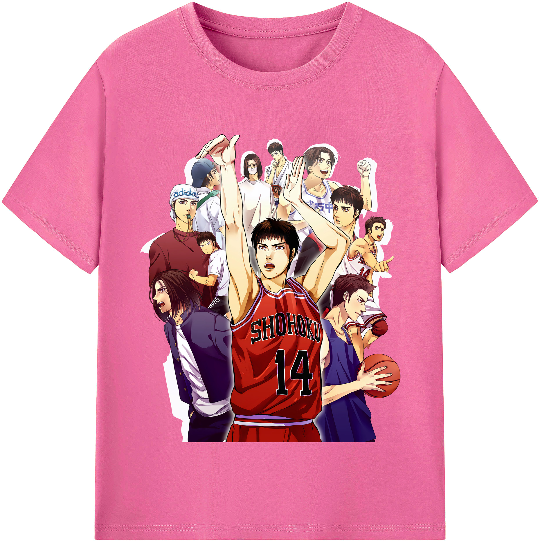 （画像用） SLAM DUNK／スラムダンク レディースカジュアルプリントTシャツ（綿100％）